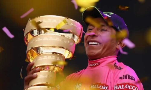 Джиро д'Италия 2014: Наиро Кинтана празднует победу в общем зачете