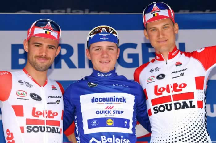 Тур Бельгии 2019: Ремко Эвенепоэль, Тим Велленс и Виктор Кампенаертс делят подиум 