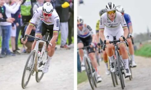 Чемпионы мира Матье ван дер Поэль (Alpecin-Deceuninck) и Лотта Копецки (SD Worx-Protime) заняли первые места в гонках Paris-Roubaix и Paris-Roubaix Femmes 2024 года