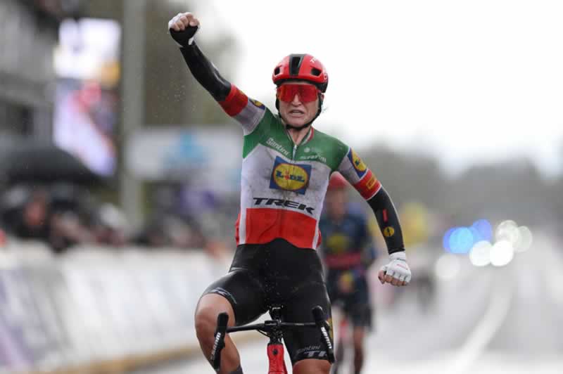 Элиза Лонго Боргини (Lidl-Trek) одерживает победу на Туре Фландрии 2024