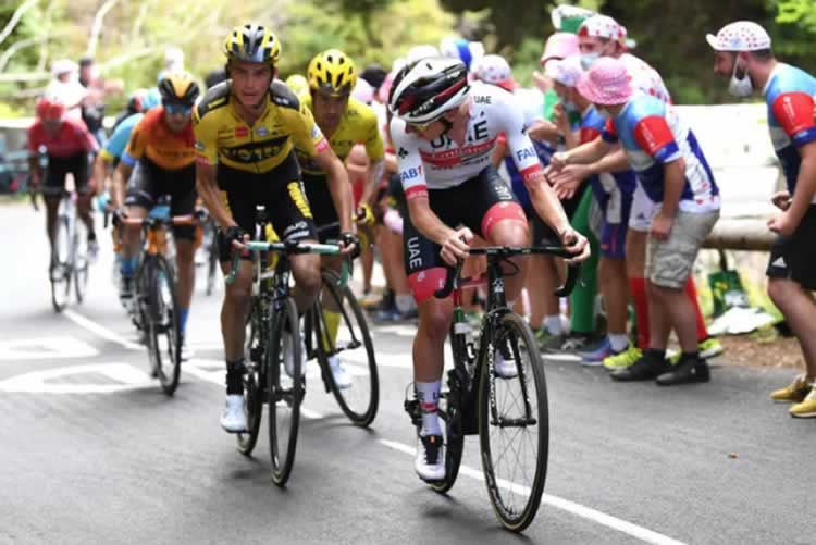 Сражение с Сеппом Куссом и Приможем Рогличем на 13-м этапе "Тур де Франс" 2020 года