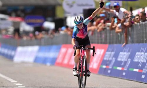 Нив Брэдбери (Canyon-SRAM) выиграла седьмой этап на вершине Блокхаус на "Джиро д'Италия 2024" среди женщин