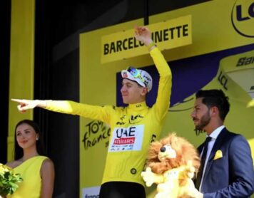 Лидер «Тур де Франс 2024» Тадей Погачар после 18-го этапа