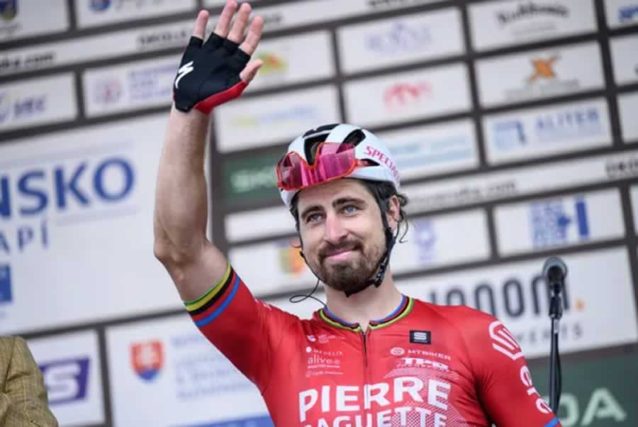 Петер Саган (Pierre Baguette Cycling) прощается на заключительном этапе Тура Словакии 2024